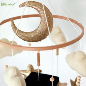 Nouvelles Arrivées, Mobile Musical Personnalisé Doux pour Bébé Musulman, Étoiles en Feutre, Jouets Suspendus Islamiques, Coran, Mobile pour Bébé Mecque - Product Image 2