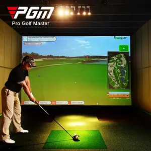 PGM MNQ001 Simulator Golf Infra Merah, Alat Peraga Golf Rumah Ayun Penuh untuk Berkendara Dalam Ruangan