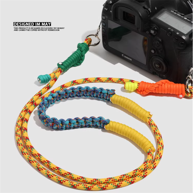 Handmade Woven Paracord Phone Lanyard Crossbody Shoulder Strap Adjustable Double Buckle