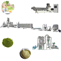 Nouvelle machine électrique entièrement automatique en acier inoxydable pour la préparation de la nourriture pour bébés, grande ligne de production de poudre nutritive et de farine de riz pour bébés