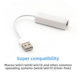 USB2.0 100m có dây Card mạng với PVC áo khoác của nhà sản xuất trình điều khiển của-Miễn phí USB để RJ-45 bên ngoài Mạng <span class=keywords><strong>Adapter</strong></span> Cáp dữ liệu - Product Image 2