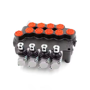 Válvula direccional monobloque manual de 4 carretes para piezas de maquinaria de construcción, venta al por mayor y OEM, venta al por mayor, manual de 1/2" - Product Image 3