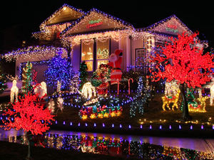 Décoration de Pâques TOPREX, arbre à fleurs de <span class=keywords><strong>cerisier</strong></span> rouge à <span class=keywords><strong>LED</strong></span> de 2,5 m et éclairage de jardin multicolore pour le festival du printemps, les vacances, les événements en plein air - Product Image 3