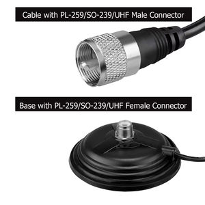 Base de montaje en techo de coche magnético CA35 SL16 5 M Cable Coaxial PTT 239 SO-Accesorios de antena de coche móvil para exteriores - Product Image 3