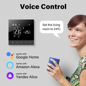 <span class=keywords><strong>Thermostat</strong></span> de <span class=keywords><strong>chaudière</strong></span> à <span class=keywords><strong>gaz</strong></span> WiFi Beok 3A ±0.5 ° Contrôle vocal de précision compatible avec Alexa et Google Home, fonction de silencieux - Product Image 2