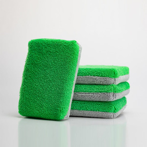 Tự động chi tiết rửa xe sáp Lớp phủ gốm mặc quần áo Terry sợi nhỏ Saver Applicator Sponge Pad - Product Image 2