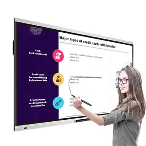 EIBOARD LED écran plat interactif OPS IR LED écran panneau classe Smart Board Android12.0 13.0 pour l'école