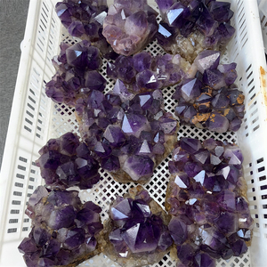 Agruppo di <span class=keywords><strong>Ametista</strong></span> Brasiliana Naturale Grezza, Cristallo di Alta Qualità per Energia Curativa e Decorazione - Product Image 5