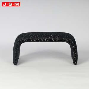 <span class=keywords><strong>Tabouret</strong></span> et ottoman noirs pour salon, en mousse moulée classique avec revêtement en tissu, longue banquette repose-pieds pour la fin du lit - Product Image 3