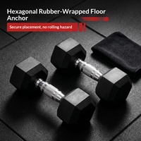 Ensemble d'haltères Jovia Arms, équipement de fitness, poids multiples, hexagonaux, revêtement en caoutchouc, fonte, acier pur, poids réglables