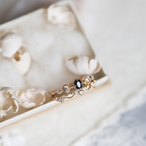 Bague ovale en pierre de sable bleue de luxe légère pour femmes, style rétro japonais, ciel nocturne étoilé, flamme bleue des Caraïbes - Product Image 5