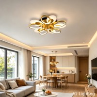 Lustre moderne de luxe haut de gamme en or pour salle à manger, salon, chambre à coucher, décoration d'hôtel