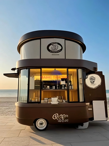 Remolque de Café Profesional de Acero Inoxidable con Molinillo Integrado para Venta Ambulante Global, Festivales y Negocios de Cafeterías al Aire Libre - Product Image 3