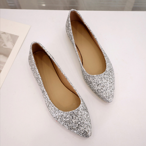 MSGO-Zapatos de Punta Ligera para Mujer, Color Puro con Suela Blanda, Primavera y Verano, Novedad de 2023 - Product Image 3