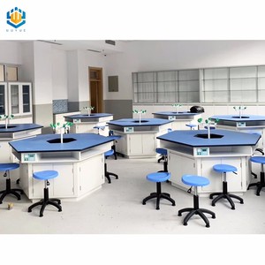 Nội Thất Phòng Thí Nghiệm Trung Học Bàn Phòng Thí Nghiệm Lục Giác Cho Học Sinh - Product Image 2