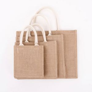 Bolsas de Compra de Lino Reciclado Ecológicas al por Mayor, Impresión de Logotipo Personalizado, Bolsas de Yute, Bolsas con Logotipo Personalizado al por Mayor - Product Image 2