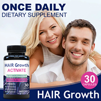 Vitamines pour la croissance des cheveux, produits de beauté, 60 capsules, biotine, palmier nain, zinc, cuivre pour hommes, femmes, adultes, croissance des cheveux, immunité