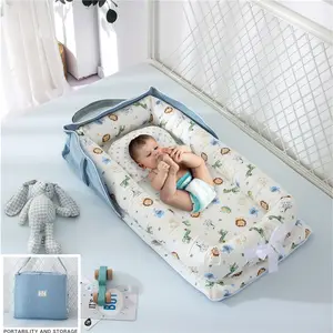 ODM & OEM 100% Baumwolle Atmungsaktiv Reise Tragbare Baby Nest Pod Bett
