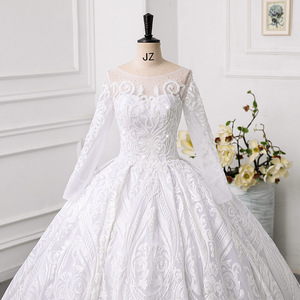 AL1806 2024 Vente chaude Robe de mariée personnalisée en dentelle, Robe de mariée blanche élégante, Robe de bal, Robe de mariée <span class=keywords><strong>civile</strong></span> - Product Image 2