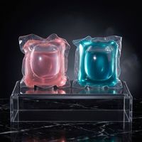 Capsules de lessive colorées pour machine à laver automatique, jetables, sans parfum, soin des vêtements