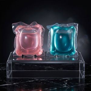 Laundry <b>Detergent</b> Pods Pink and Blue Disposable Capsules for Automatic Machine Washing Apparel - Product Image 1