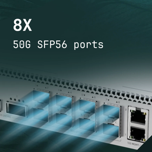 เราเตอร์ Mikrotik CRS812 DDQ พร้อมซีพียู 16 คอร์ หน่วยความจำ NAND 128MB รองรับ Wi-Fi แบบดูอัลแบนด์ 802.11ac/n พอร์ตสวิตช์ 4x25Gbps - Product Image 6