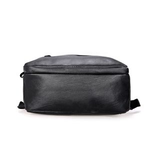 Custom logo School Mens <strong>Brown</strong> Leather <strong>Backpack</strong> - Product Image 5