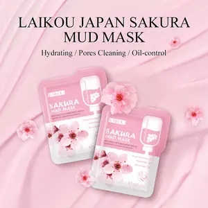 Masker perawatan kulit wanita, kontrol minyak seri ekstrak Sakura pembersihan dalam