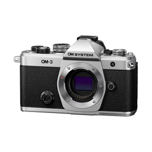 Boîtier d'appareil photo hybride OM System OM-3 (Argent) Résolution 4K Sans stabilisation OM System OM-3 Boîtier d'appareil photo hybride (Argent) - Product Image 3
