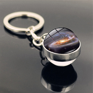 Porte-clés Lumineux Galaxie Solaire en Verre, Breloque <span class=keywords><strong>de</strong></span> Sac, Effet Céleste Terrestre, Soleil, Étoiles, Lune, Univers, Planètes, Brille dans le Noir - Product Image 6