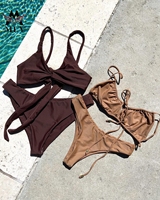 Micro bikini brésilien sexy push-up, vêtements de plage brésiliens pour la danse sur la plage