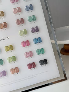 Logotipo personalizado de fábrica <span class=keywords><strong>Pastel</strong></span> Cat Eye Pink Gel esmalte de <span class=keywords><strong>uñas</strong></span> estilo francés para aplicación DIY botella embalaje Tpo Hema gratis - Product Image 4