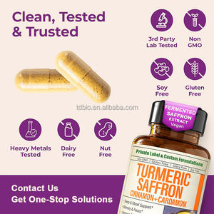 Kapsul Kunyit Kurkumin Saffron Kayu Manis Asli Ceylon Kapulaga dan Bioperine Penyeimbang Suasana Hati Penunjang Kesehatan Sendi - Product Image 3