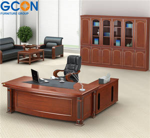 Moderne Luxus Holz L Geformt Ceo Chef Maneger Executive Büro Schreibtisch Mit Seite Tisch - Product Image 3