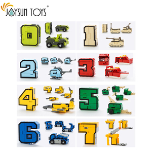 Educativos de montaje de bloques de construcción de la figura de acción deformación Robots número para los niños - Product Image 6