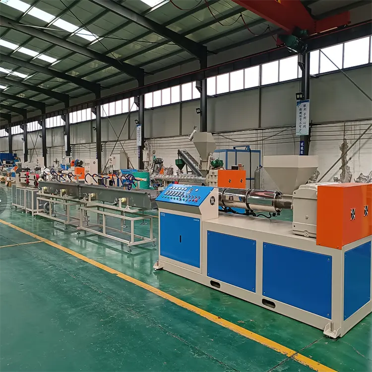 PVC pipe plastic extruding making machine PVC water tube production line