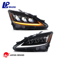 Phares et feux arrière Bilusi pour Lexus IS250 IS350 IS220d 2006-2012 ISF 2008-2014 Phares ambrés + Ensemble de feux arrière rouges