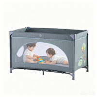 Lit parapluie pliant en métal monocouche cinq couleurs, design dessin animé, moderne et durable, pour chambre, extérieur et parc