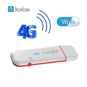 Router WiFi Mini USB 4G LTE Karbor con Slot per Scheda SIM, 300Mbps, WiFi 2.4G, WPS Abilitato, per <span class=keywords><strong>Internet</strong></span> in Viaggio e Lavoro Remoto - Product Image 1