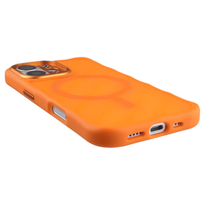 Fundas para Teléfono Móvil iPhone 17 con Lente Naranja Protectora, Mate, Transparente, con Textura de Banda Magnética, TPU+PC, Resistentes a Impactos - Product Image 6