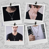 Hip Hop Bijoux De Mode Conception Unique En Acier Inoxydable Flamme Croix Pendentif Collier Goth Colliers Cadeau pour Femmes Hommes