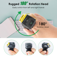Anneau de doigt Effon EF02 pour scanner de codes-barres industriel 1D 2D, mains libres, portable Android, sans fil, robuste IP65, garantie 2 ans