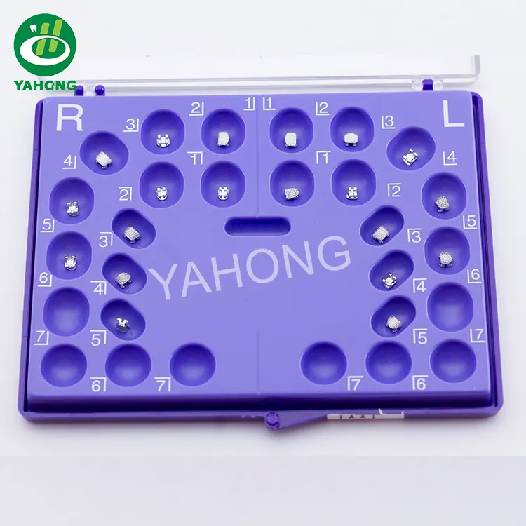 Yahong Standard Roth Dental Metal staffe ortodontiche denti staffe dentali apparecchi ortodontici