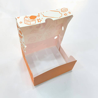 Boîte de burger en carton de poulet frit français à emporter en papier de qualité alimentaire boîte de papier de restauration rapide