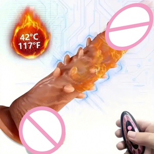 Dildo Vibrante con 3 Modalità di Spinta, 10 Modalità di Vibrazione, Rotazione, Riscaldamento e Ventosa - Dildo Cavalcabile per Gioco Vaginale e Anale - Giocattoli Sessuali per Adulti - Product Image 1
