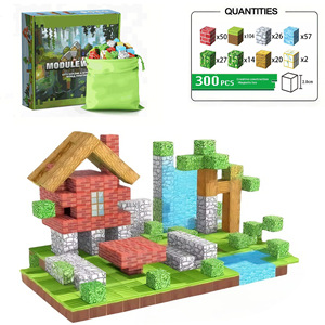 Jouets en gros pour le marché international : Blocs de construction magnétiques en verre à assemblage libre, thème Forêt primitive et Jungle, pour les 0-3 mois - Product Image 4