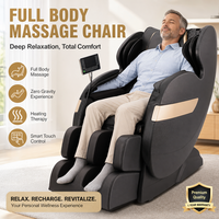 Nouvelle Arrivée Fauteuil de Massage Électrique de Qualité Supérieure à Gravité Zéro avec Airbags Intégrés et Rails Droits Dura Core pour Massage Corporel Complet