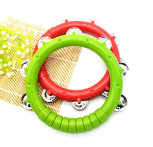 Instrumentos musicales de percusión para niños Tamborin, agitador de ritmo de desarrollo, tambor de percusión de mano, juguetes a la venta - Product Image 5
