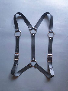 <span class=keywords><strong>Cage</strong></span> de bondage en cuir PU sexy pour hommes, harnais sculptant ceinture de poitrine réglable, lingerie érotique - Product Image 5