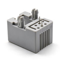 RJ11 Single Port Female Jack 6P2C Soket Jaringan Plastik Penuh Modem DSL Router Konektor RJ11 Female Grosir